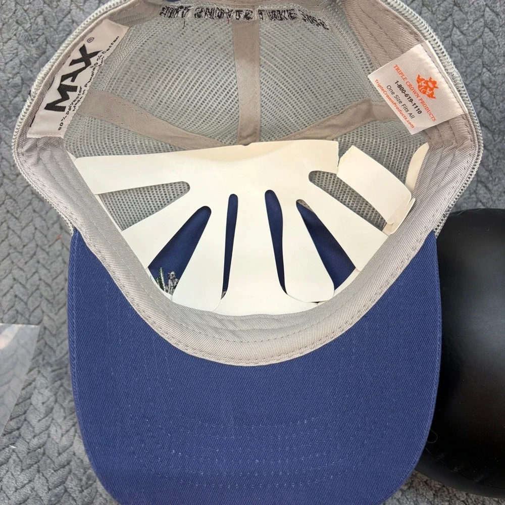 Tyson Bass Association Bull Shoals Lake 2026 Trucker Hat Blue Grey Mesh Cap